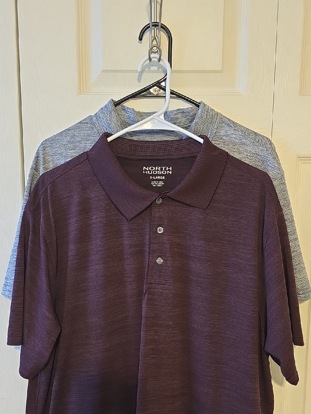 2 Men's Polo Shirts, Maroon And Gray, Size XL Like New!